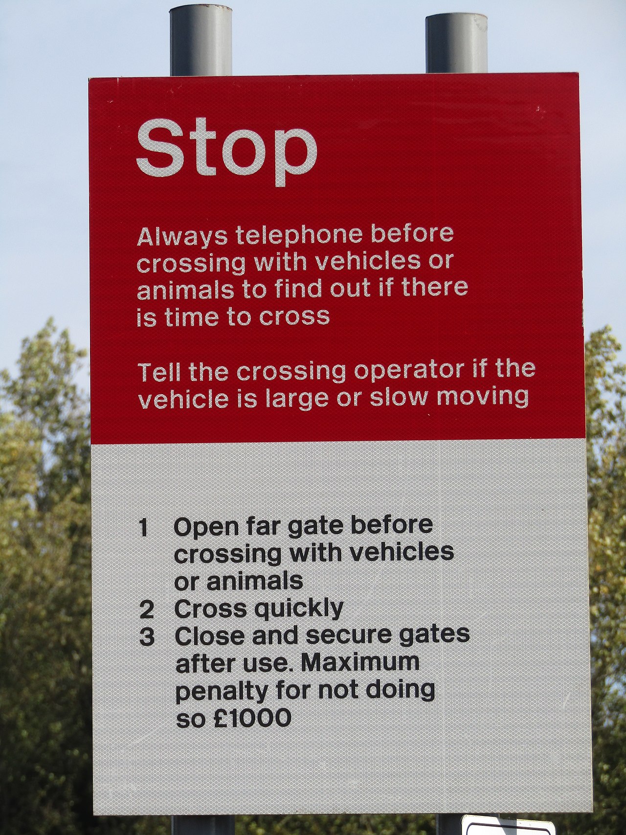 -2018-10-09 Stop sign, Antingham Hill Level Crossing, Antingham, Norfolk (1).JPG